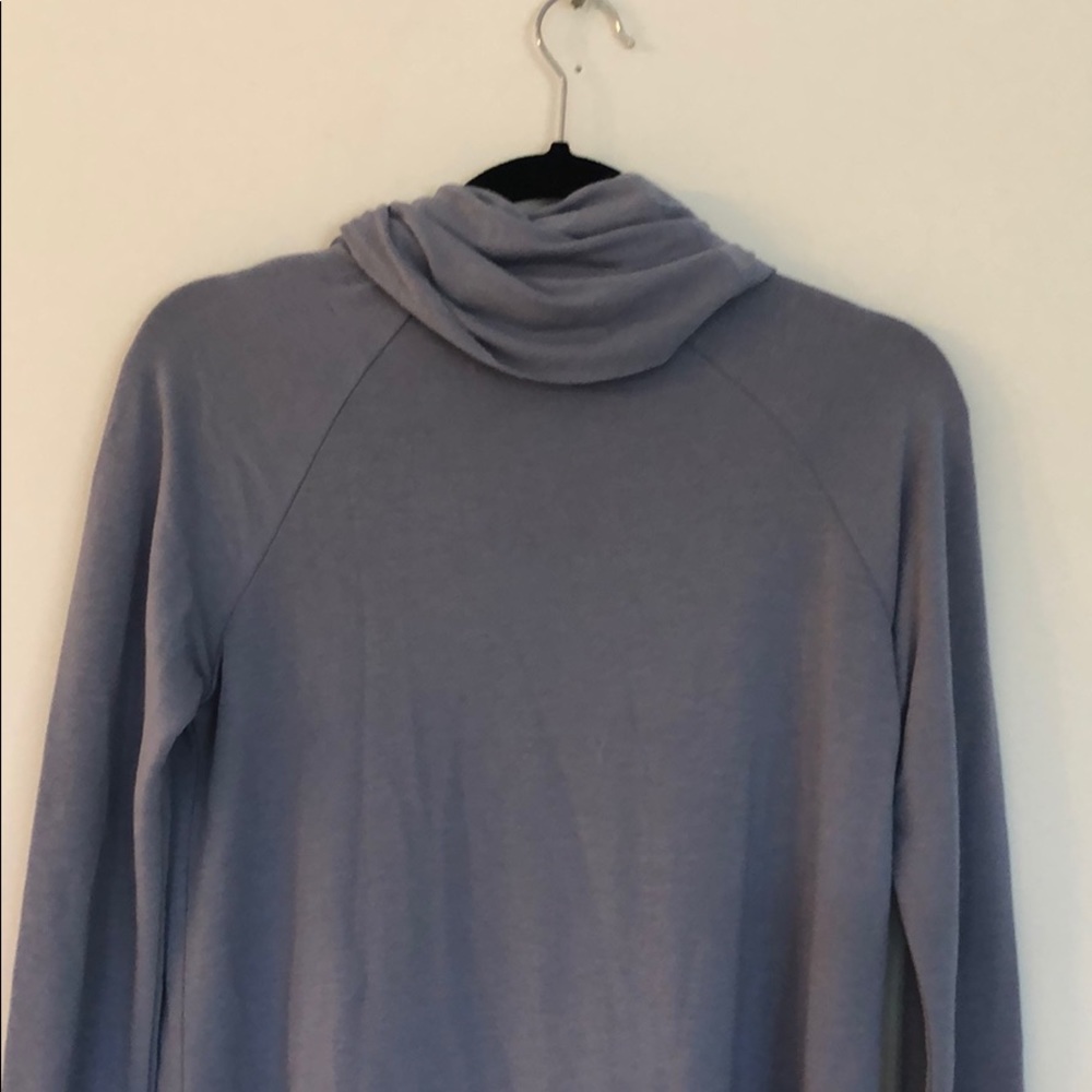 Turtle neck baby blue long sleeve top - Picture 5 of 5